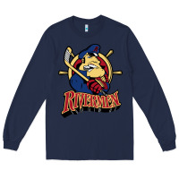 Navy peoria rivermen Long Sleeve Tee - linhVisuals