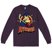 Plum peoria rivermen Long Sleeve Tee - linhVisuals