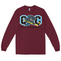 Burgundy quad city storm Long Sleeve Tee - linhVisuals