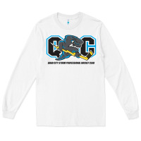 White quad city storm Long Sleeve Tee - linhVisuals