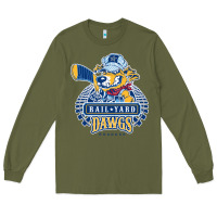 Army Green roanoke rail yard dawgs Long Sleeve Tee - linhVisuals