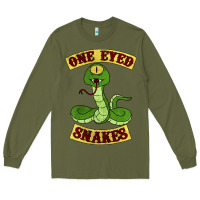 Army Green one eyed snakes Long Sleeve Tee - linhVisuals