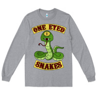 Heather Grey one eyed snakes Long Sleeve Tee - linhVisuals