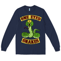 Navy one eyed snakes Long Sleeve Tee - linhVisuals