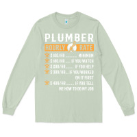 Matcha funny plumber gifts   plumber hourly rate hoodie Long Sleeve Tee - linhVisuals