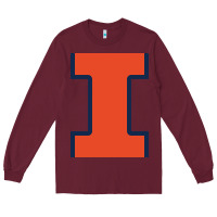 Burgundy Illinois Fighting Illini, Merch Long Sleeve Tee - linhVisuals