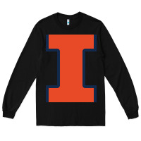 Black Illinois Fighting Illini, Merch Long Sleeve Tee - linhVisuals