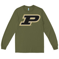 Army Green Purdue Boilermakers, merch Long Sleeve Tee - linhVisuals