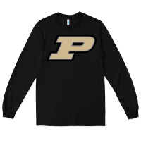 Black Purdue Boilermakers, merch Long Sleeve Tee - linhVisuals