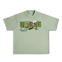 Oil Green st patrick's day nurse Urban Heavy Tee - RanaPortraitStore
