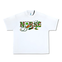 White st patrick's day nurse Urban Heavy Tee - RanaPortraitStore