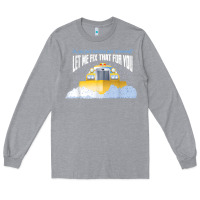 Heather Grey funny snow plow driver shirt   gift for snowplow drivers t shirt Long Sleeve Tee - linhVisuals