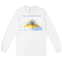 White funny snow plow driver shirt   gift for snowplow drivers t shirt Long Sleeve Tee - linhVisuals
