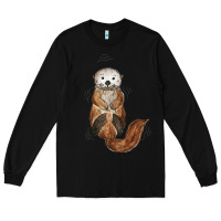 Black otter Long Sleeve Tee - linhVisuals