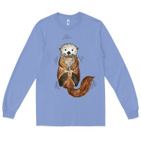Colony Blue otter Long Sleeve Tee - linhVisuals