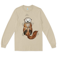 Mushroom otter Long Sleeve Tee - linhVisuals