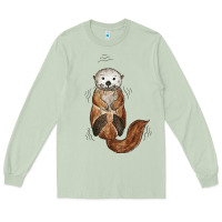 Matcha otter Long Sleeve Tee - linhVisuals