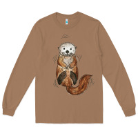 Toasted Coconut otter Long Sleeve Tee - linhVisuals