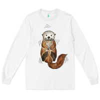White otter Long Sleeve Tee - linhVisuals