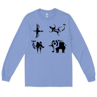 Colony Blue divine beasts symbols Long Sleeve Tee - linhVisuals