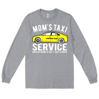 Heather Grey moms taxi service Long Sleeve Tee - linhVisuals
