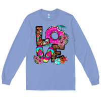 Colony Blue Love Summer Long Sleeve Tee - CowhideDigitalArt