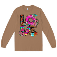 Toasted Coconut Love Summer Long Sleeve Tee - CowhideDigitalArt