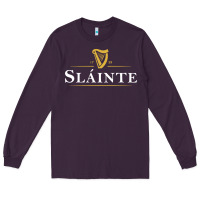 Plum slainte irish drink Long Sleeve Tee - linhVisuals