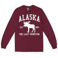 Burgundy alaska Long Sleeve Tee - linhVisuals