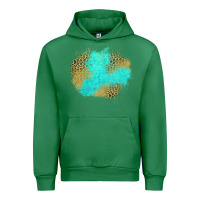 Emerald turquoise leopard patch Urban Hoodie - Jasminsmagicworld