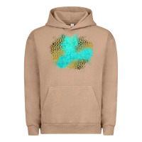 Pigment Burro turquoise leopard patch Urban Hoodie - Jasminsmagicworld