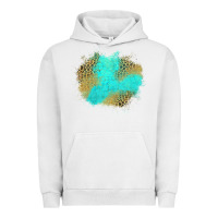 Pigment Lunar Rock turquoise leopard patch Urban Hoodie - Jasminsmagicworld