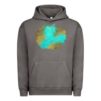Pigment Tornado turquoise leopard patch Urban Hoodie - Jasminsmagicworld