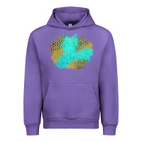 Tulip turquoise leopard patch Urban Hoodie - Jasminsmagicworld