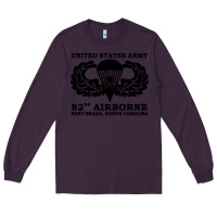 Plum army 82nd airborne Long Sleeve Tee - linhVisuals