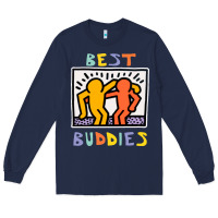 Navy best buddies has landed Long Sleeve Tee - linhVisuals