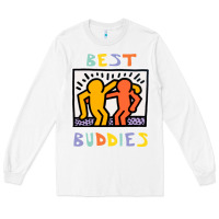 White best buddies has landed Long Sleeve Tee - linhVisuals