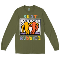 Army Green best buddies has landed Long Sleeve Tee - linhVisuals