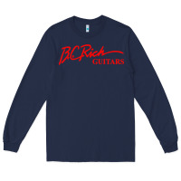 Navy bc rich guitar Long Sleeve Tee - linhVisuals