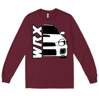Burgundy W R X cars Long Sleeve Tee - linhVisuals