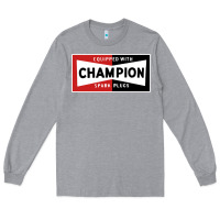 Heather Grey champion spark plugs company Long Sleeve Tee - linhVisuals