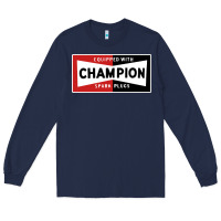 Navy champion spark plugs company Long Sleeve Tee - linhVisuals