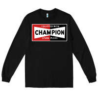 Black champion spark plugs company Long Sleeve Tee - linhVisuals