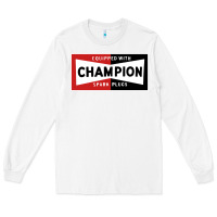 White champion spark plugs company Long Sleeve Tee - linhVisuals