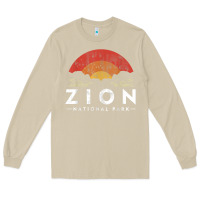 Mushroom retro zion national park us vintage utah adventure hiking Long Sleeve Tee - linhVisuals