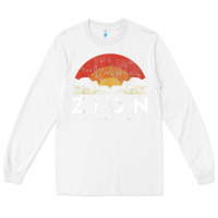 White retro zion national park us vintage utah adventure hiking Long Sleeve Tee - linhVisuals