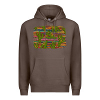 Coffee cinco de mayo sunflower and cactus background Premium Hoodie - Artiststas
