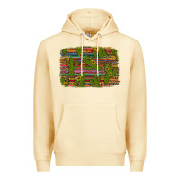 Pina Colada cinco de mayo sunflower and cactus background Premium Hoodie - Artiststas