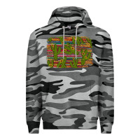 Slate Camo cinco de mayo sunflower and cactus background Premium Hoodie - Artiststas