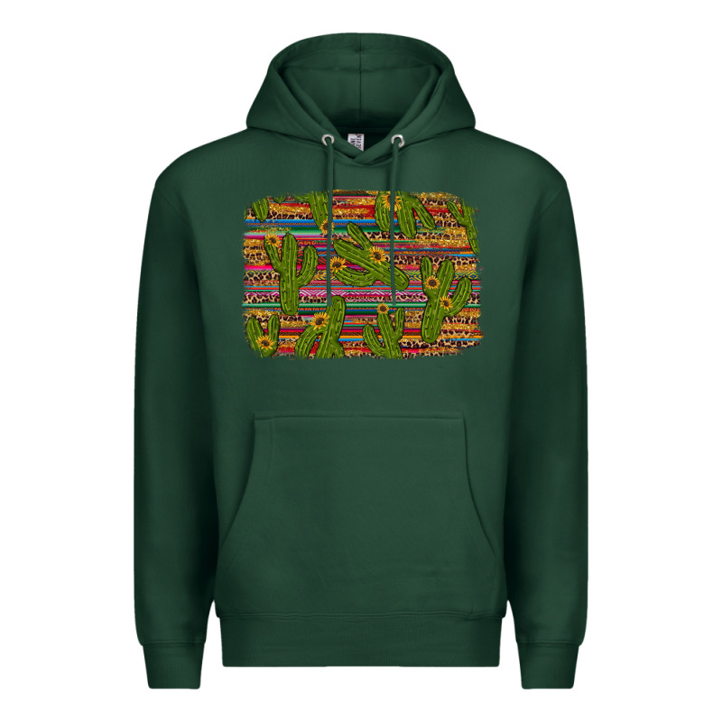 Cinco De Mayo Sunflower And Cactus Background Premium Hoodie by Artiststas | Teevron